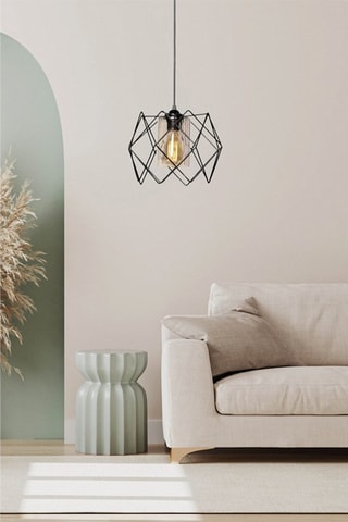 Candeeiro suspenso LB030 - Preto - 40 W