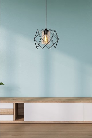 Candeeiro suspenso LB030 - Preto - 40 W