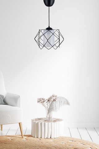 Candeeiro suspenso LB029 - Preto - 40 W