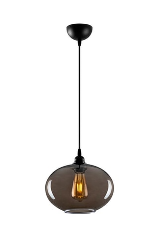 Candeeiro suspenso Smoked - Preto - 40 W