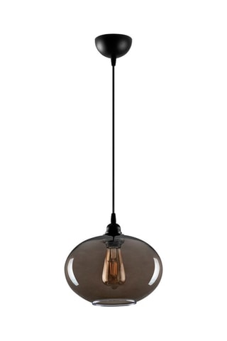 Candeeiro suspenso Smoked - Preto - 40 W