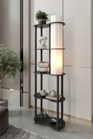 Candeeiro de pé - Preto - 40 W