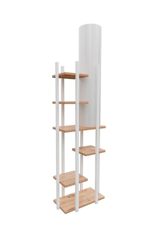 Staanlamp Vogue ERH - Wit en Naturel - 60 W