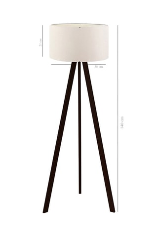 Candeeiro tripé Ayd - Creme - 60 W