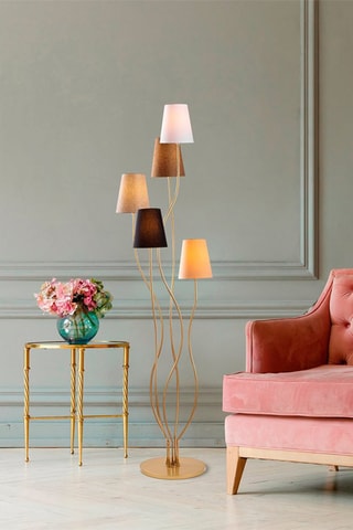Staanlamp Mushroom - Wit - 5 x 40 W