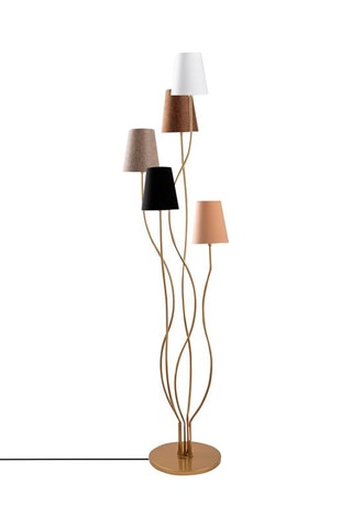 Staanlamp Mushroom - Wit - 5 x 40 W