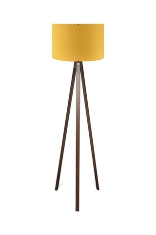 Candeeiro tripé - Amarelo e castanho - 40 W