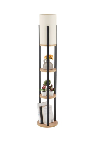 Candeeiro de pé Circle Nora - Preto - 45-60 W - 135 cm