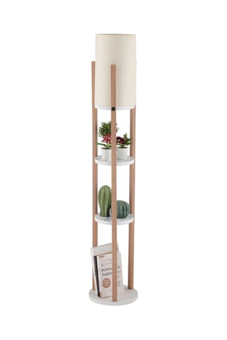 Candeeiro de pé Circle Nora - Branco - 45-60 W