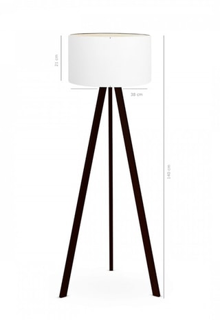 Candeeiro tripé - 
Branco - 60 W