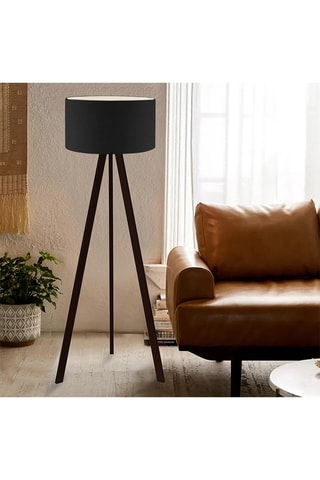 Candeeiro de pé - Preto - 60 W