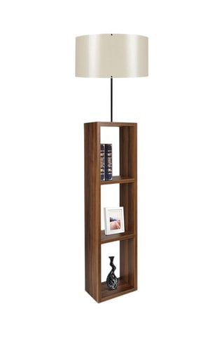 Candeeiro de prateleira Ayd - Creme e castanho - 60 W