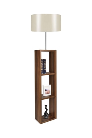 Candeeiro de prateleira Ayd - Creme e castanho - 60 W