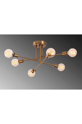 Candeeiro de teto Flower Dourado