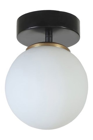 Candeeiro de teto - Preto e branco - 60 W