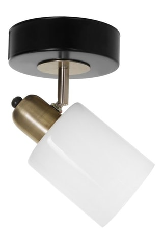 Candeeiro de teto - Preto e branco - 60 W