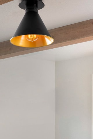 Candeeiro de teto Berceste - Preto - 100 W