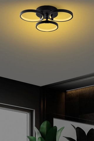 Candeeiro de teto LED Halka  Preto