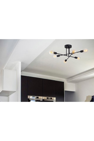 Candeeiro suspenso Flower Preto
