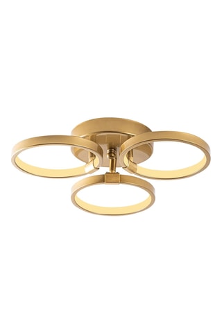 Candeeiro de teto LED Halka -  Dourado - 18 W