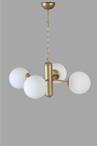 Candeeiro suspenso Bankok 4 - Dourado - 4 x 60 W