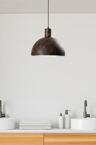 Candeeiro suspenso Kure 993 - Castanho-escuro - 40 W