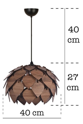 Candeeiro suspenso UAV - Castanho -­ 60 W