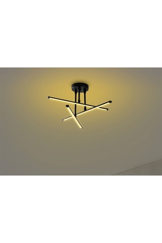 Candeeiro de teto LED Ledflower - Preto - 18 W