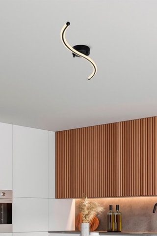 Candeeiro de teto LED Yilan - Preto - 16 W