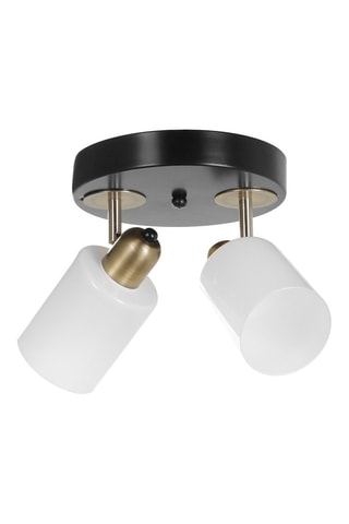 Candeeiro de teto - Preto e branco - 60 W