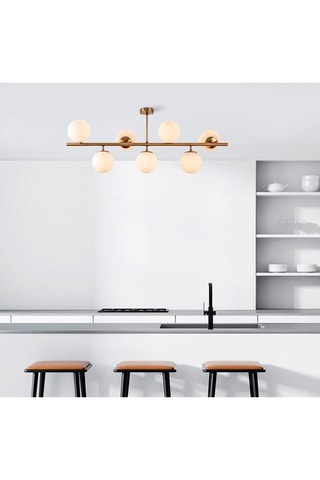 Plafondlamp Fazli - Goudkleurig - 7 x 40 W