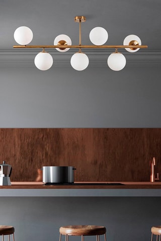 Plafondlamp Fazli - Goudkleurig - 7 x 40 W