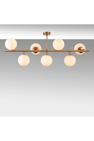 Plafondlamp Fazli - Goudkleurig - 7 x 40 W