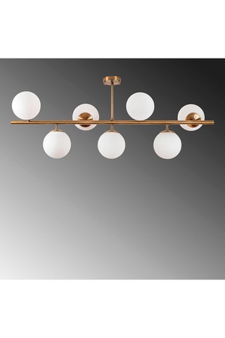 Plafondlamp Fazli - Goudkleurig - 7 x 40 W