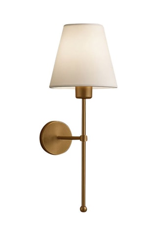 Aplique de parede - Cru e dourado - 40 W