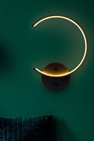 Aplique de parede LED Moon - Preto - 12 W