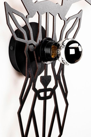 Aplique de parede W-051 - Preto