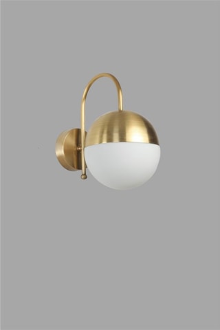 Aplique de parede Küre - Dourado e branco - 60 W
