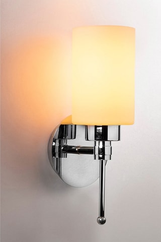 Aplique de parede Balcova - Branco e prateado - 100 W