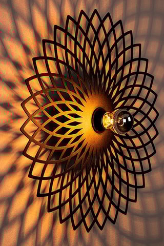 Aplique de parede Fellini - Preto - 40 W