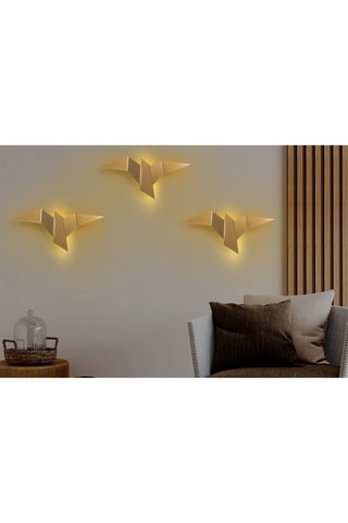 Aplique de parede LED Pacali - Dourado - 1 W