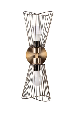 Aplique de parede Zeyno - Dourado - 2 x 60 W