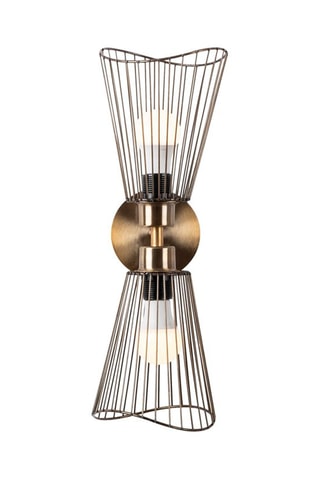 Aplique de parede Zeyno - Dourado - 2 x 60 W