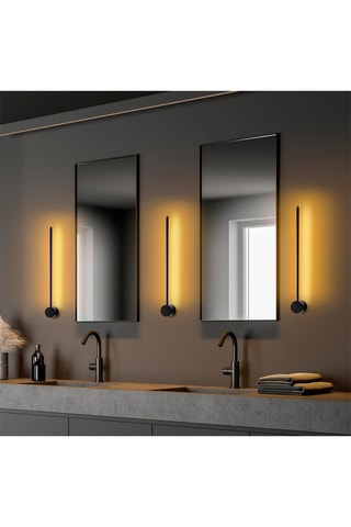 Aplique de parede LED Sword - Preto - 8 W