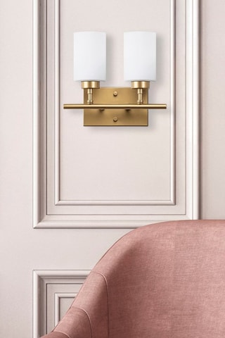 Aplique de parede Yensuk Dourado