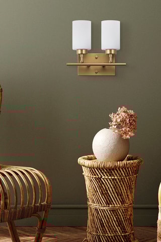 Aplique de parede Yensuk Dourado