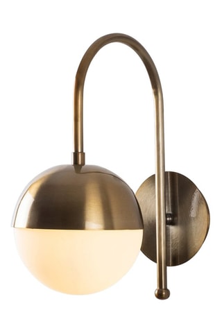 Aplique de parede Karsor 3300 - Branco e bronze - 40 W