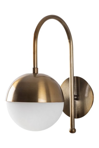 Aplique de parede Karsor 3300 - Branco e bronze - 40 W