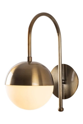 Aplique de parede Karsor 3300 - Branco e bronze - 40 W