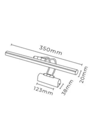 Aplique de parede LED Flüt - Preto - 9 W